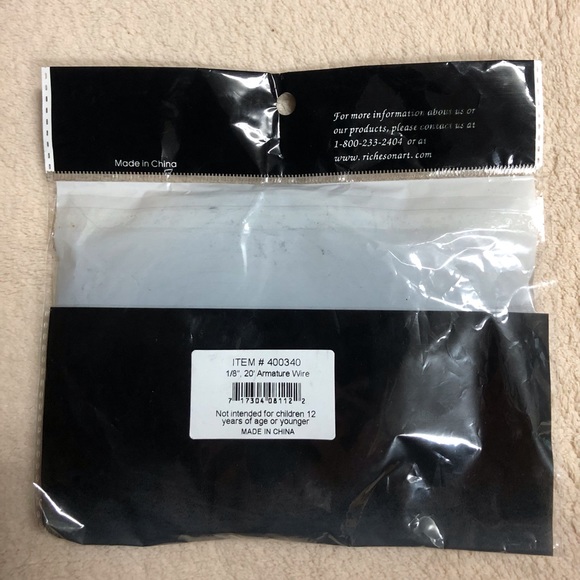 NEW Jack Richeson 1/8” Armature Wire 20ft Item 400340 And A Used Roll 16ft - Picture 3 of 5